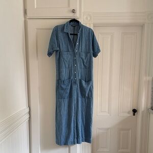 Denim Blue Button Jumpsuit Ilana Kohn